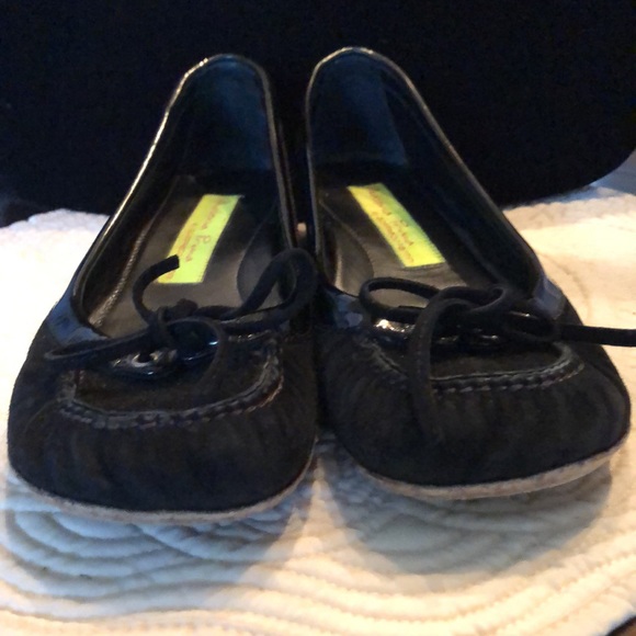 🇮🇹 Geoffredo Fantini Materia Prima suede & patent leather trim ballerina flats - Picture 7 of 10
